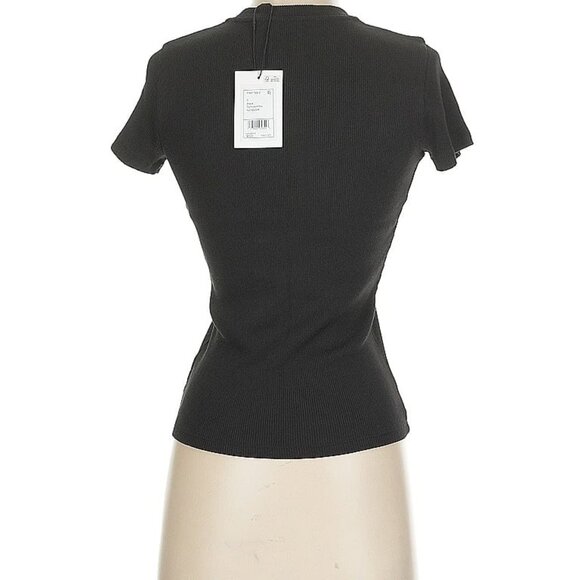 Theory ribbed black tee NWT - Picture 2 of 8